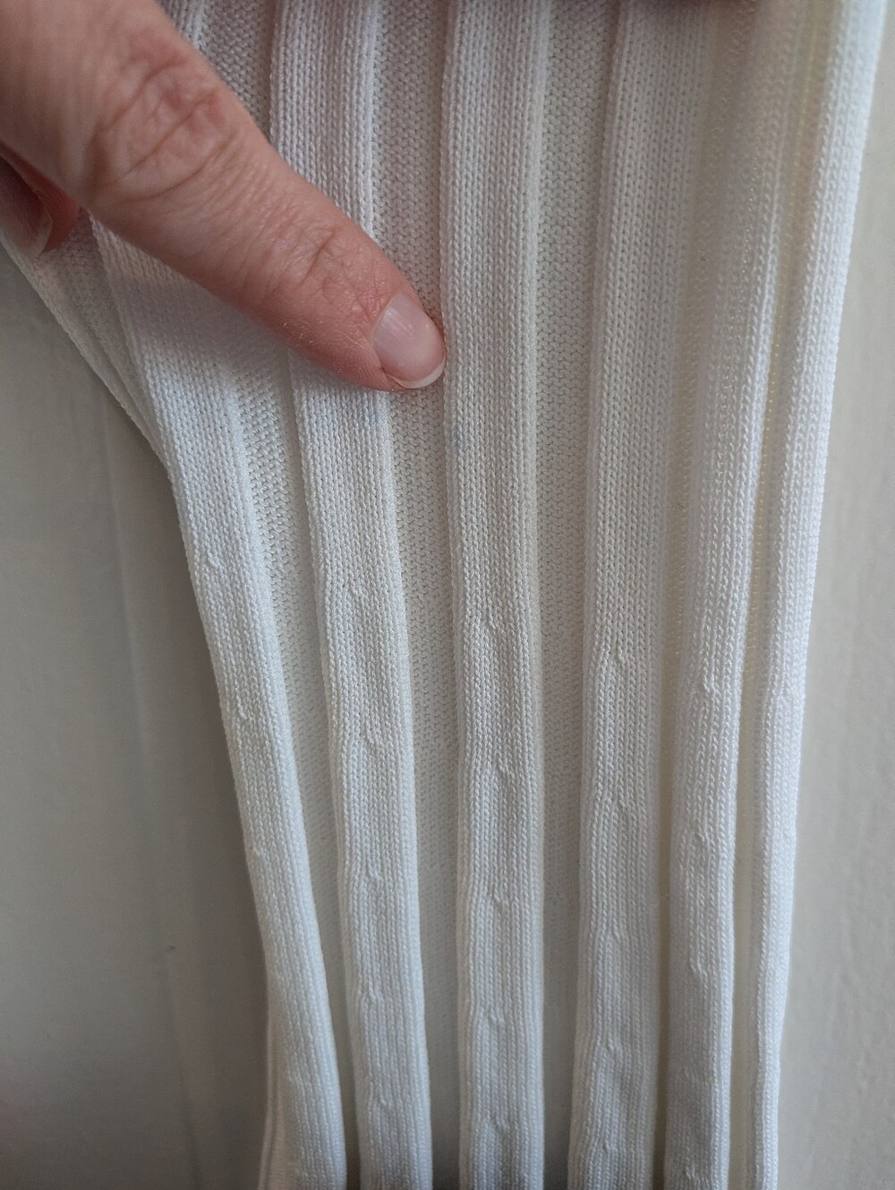 DISSH Reign Dress White Ribbed Maxi Long Sleeve Tie Bridal Minimalist Size XL - Picture 7 of 16